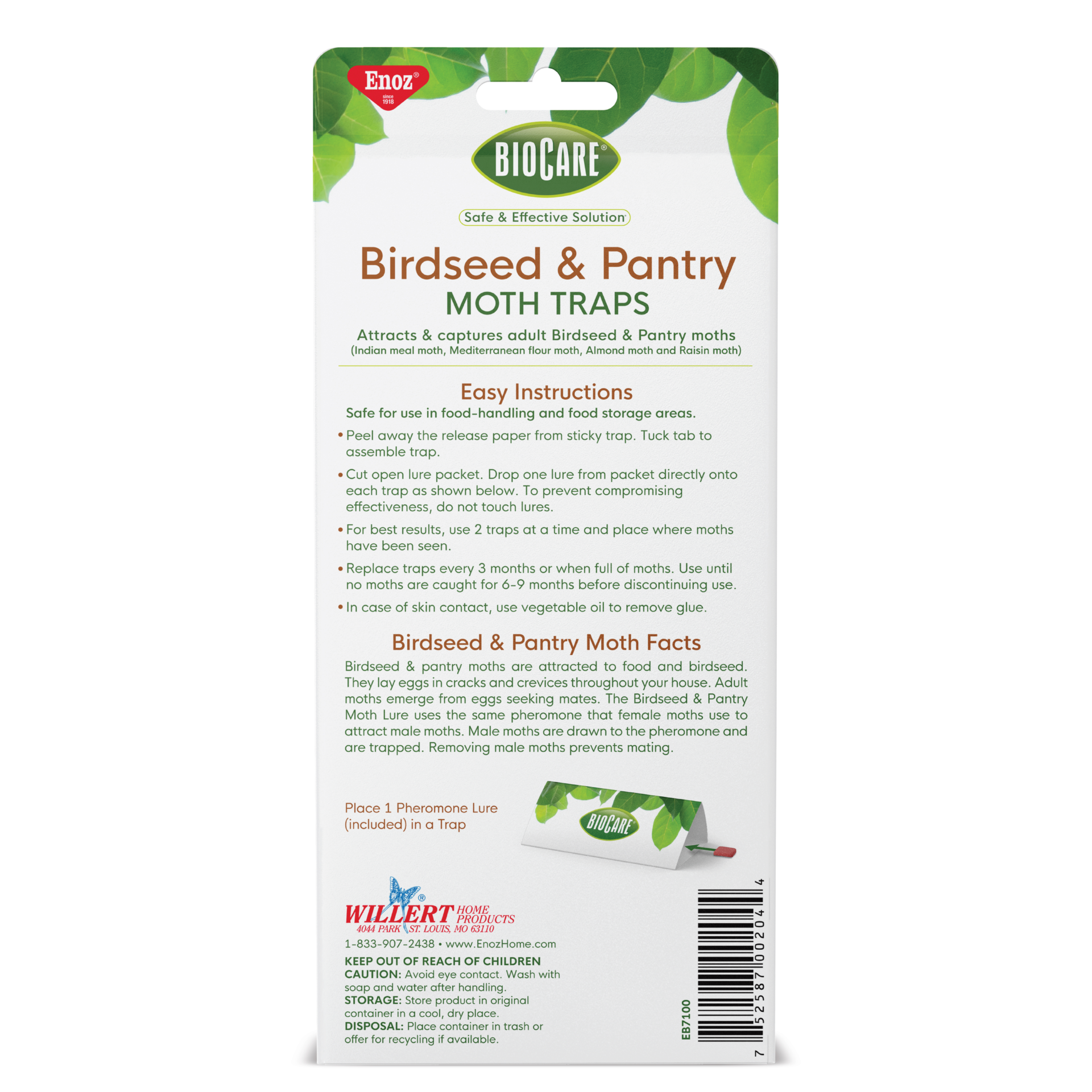 Birdseed and Pantry Moth Trap 2 pack